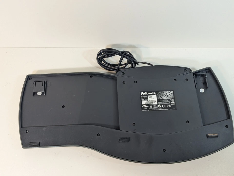 Fellowes Microban Ergonomic Keyboard - Model KU-9938 - Image 4 of 4