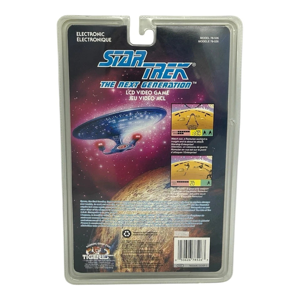 Star Trek The Next Generation Tiger Electronics LCD Hand Held 78-526 Brand New - Image 2 of 4