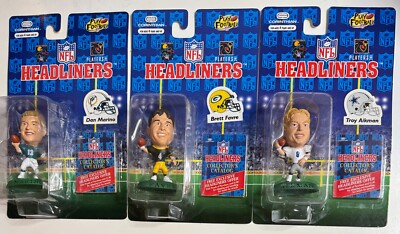 3 New 1996 Corinthian Headliners DAN MARINO TROY AIKMAN BRETT FAVRE COWBOYS