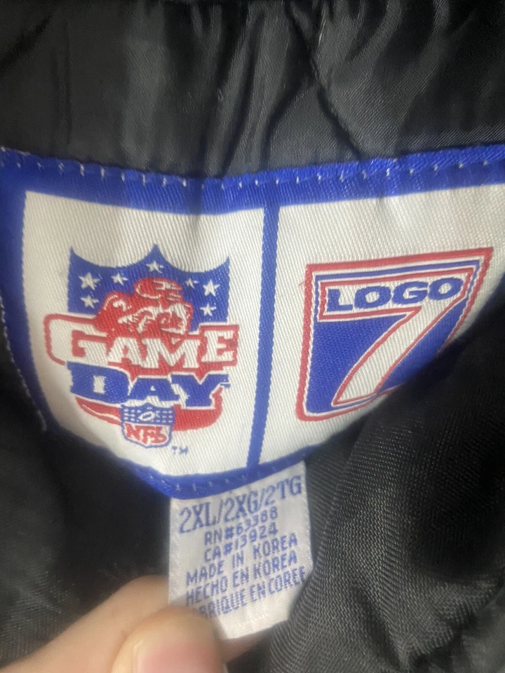 Vintage NFL Tennessee Oilers Logo 7 2XL Detachable￼ Hood Jacket Houston RARE - Image 3 of 4