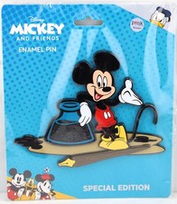 DISNEY PALM PINK A LA MODE MICKEY MOUSE WALT'S DESK LE100 POP SUPER JUMBO 5" PIN