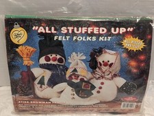 What  s New  All Stuffed Up  Snowman Family 61102 Felt Folks Kit