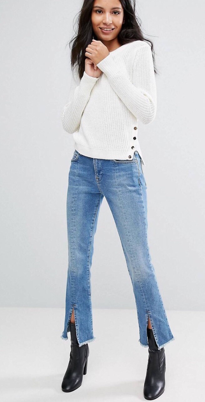 Brave Soul Side Button Jumper Cardigan 