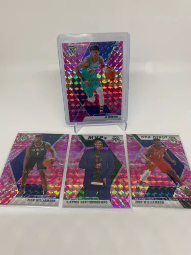 2019-20 Mosaic Veterans Pink Camo RC MVP NBA Debut Zion Ja