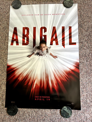 ABIGAIL - 2024 - Original 27x40 Advance Movie Poster , VAMPIRE, New, Pics !