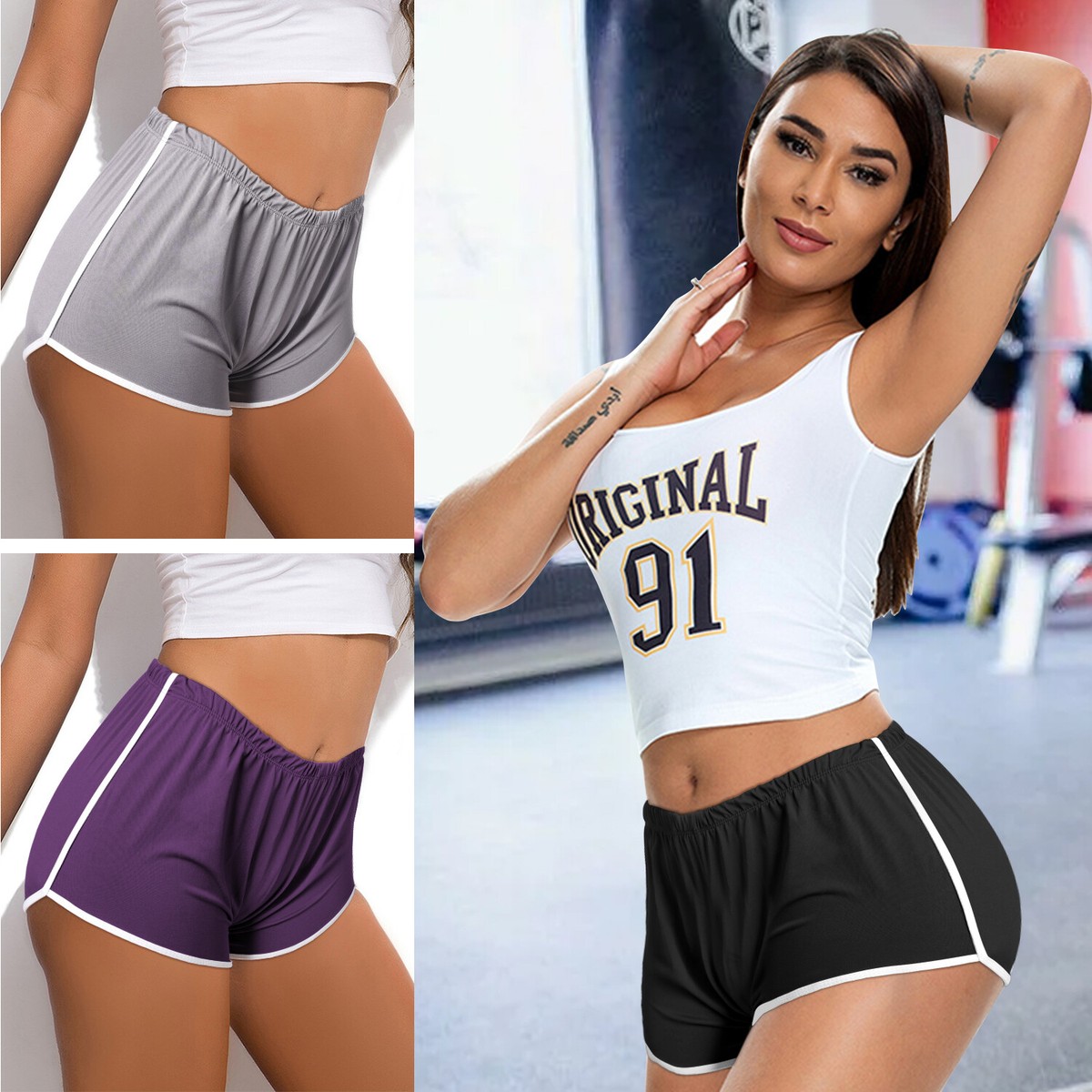 Women's Yoga Shorts Running Gym Pants Sports Workout Summer Jogging Beach  Short