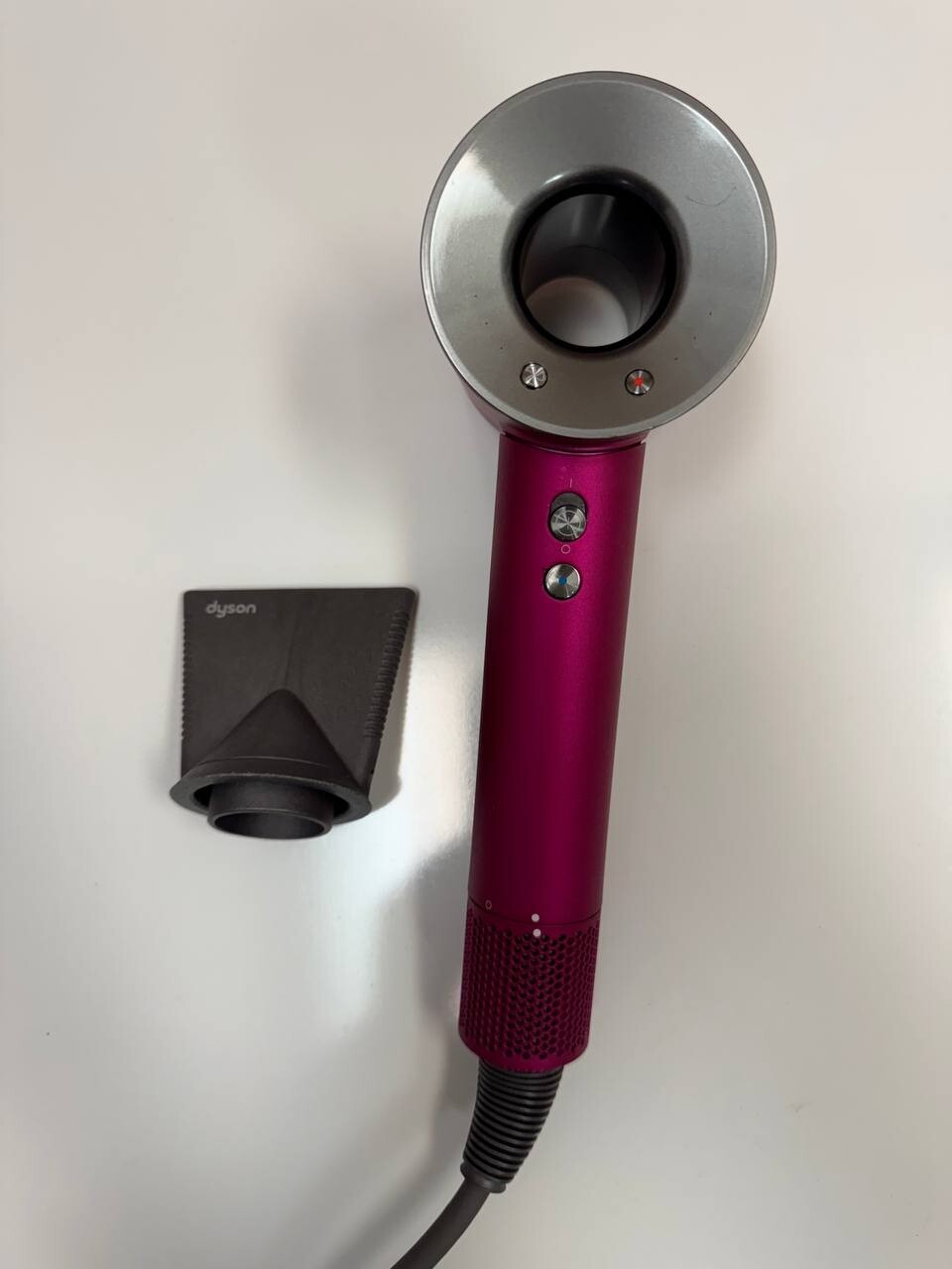 Dyson HD07 Supersonic Hair Dryer in Silver Fuchsia – Professional Styling Tool