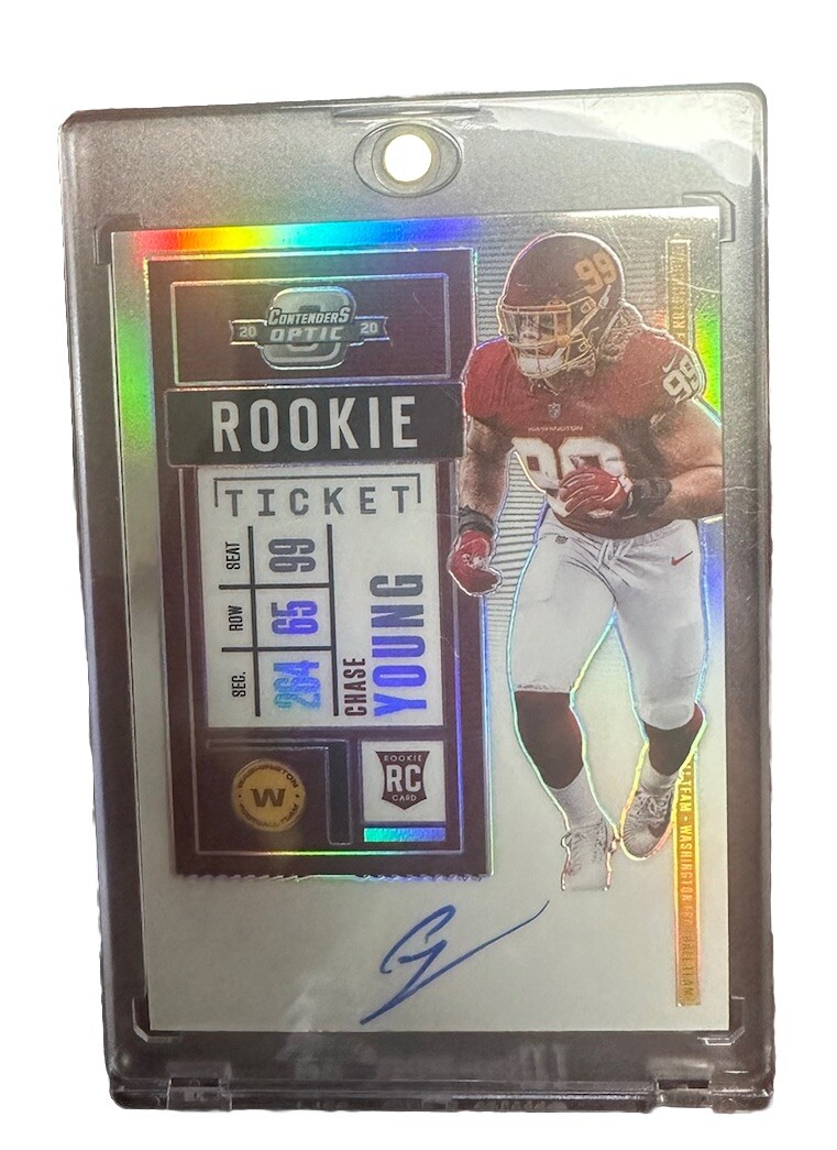 2020 Panini Contenders Optic - Rookie Ticket RPS Autographs #102 Chase Young