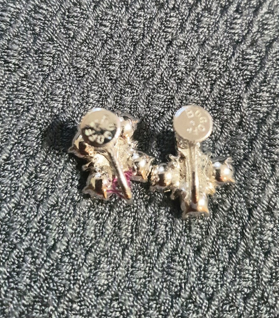 Bogoff Vintage Rhinestone Clear Crystal Cross Sta… - image 2