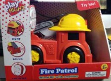 Play Right Fire Patrol Wired RC With Amplifier 3  LOC 404 S-1 