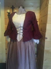 Colonial 18th century complete rev war short jacket outfit bust size up to 48