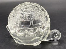 Vintage Glass Turtle Ashtray Anchor Hocking Made In USA