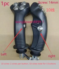 1pc for excavator harvester modification Metal 5 button （10 line）joystick handle
