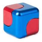 bopster Cube Spinner Hand Toy 360 Spin Metal Anti Stress Red/Blue
