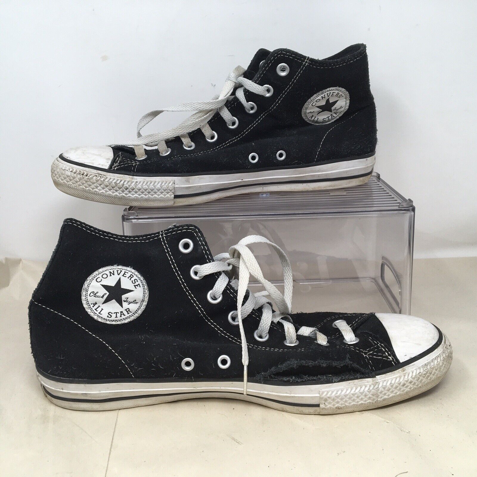 Converse Chuck Taylor All-Star Pro Hi Suede Black CON… - Gem