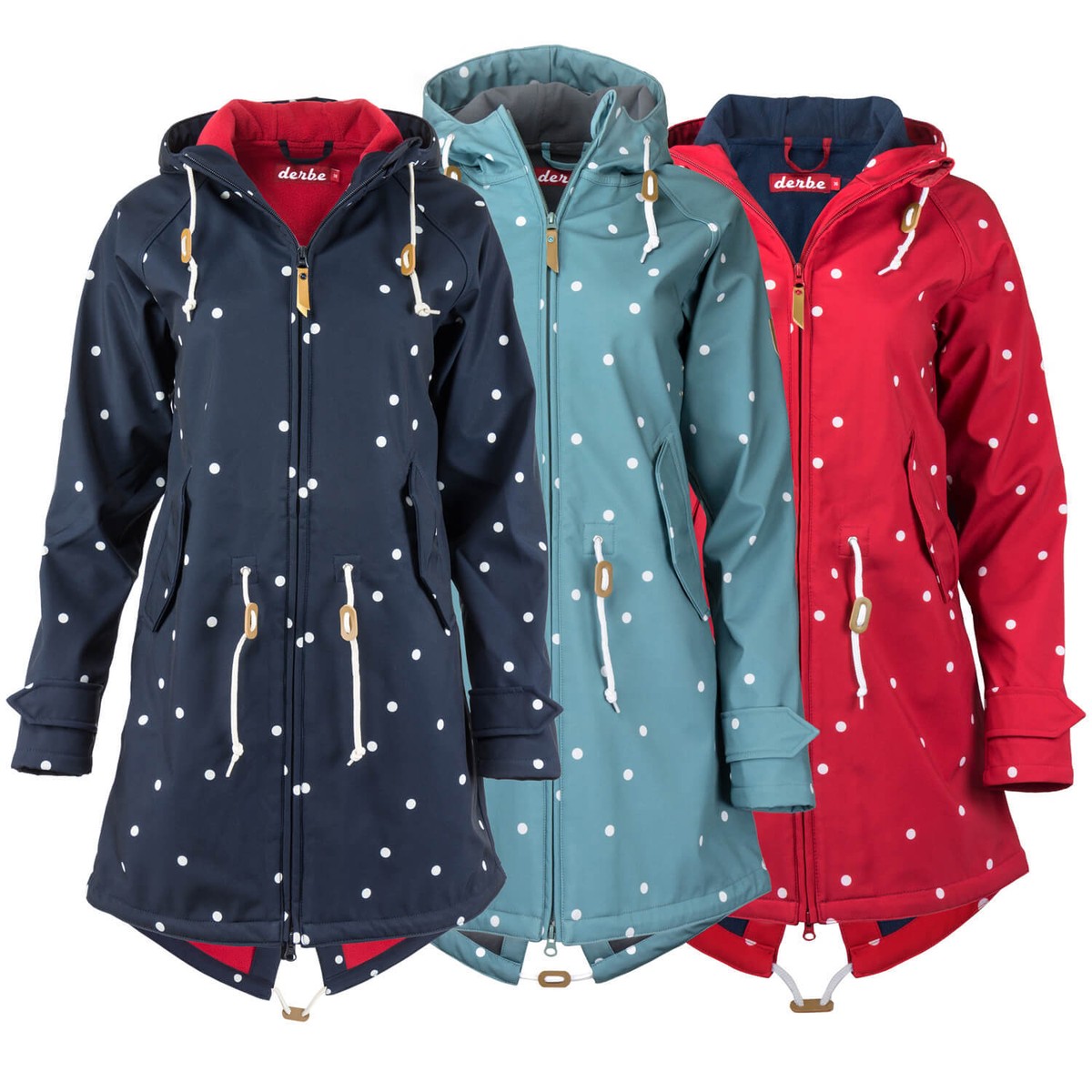 Derbe Island Friese Derbe Softshell Punkte Derbe Jacke Derbe Regen