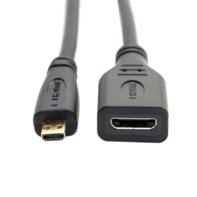 1 Packs of Micro HDMI Type D Male To HDMI Type A Female Cable Adapter ...