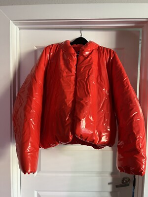YEEZY YZY X GAP ROUND RED JACKET SIZE Large Kanye West Puffer Jacket BRAND NEW