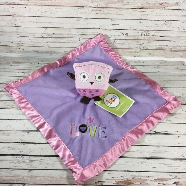 pink owl blanket