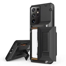 For Galaxy S21/ Plus/ Ultra Case VRS [Damda Glide Hybrid] Wallet Kickstand Cover
