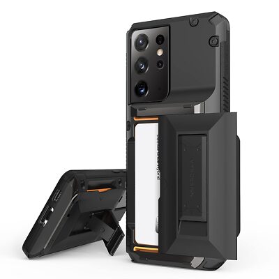 For Galaxy S21/ Plus/ Ultra Case VRS [Damda Glide Hybrid] Wallet Kickstand Cover
