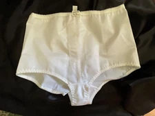 Vintage Flexees Style 95118 White Satin Firm Control Girdle Panties Size 1X NOS