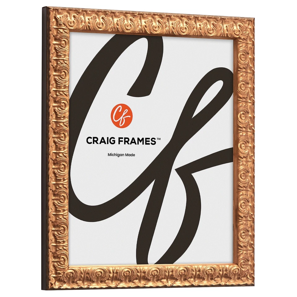 凡尔赛,1 英寸装饰金色相框,常见尺寸 4x5 - 24x36 — 第 2/4 张图片