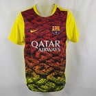 Barcelona Soccer Jersey Nike FC Football Club 2013/14 Spain SS Shirt Mens Small