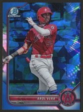 2022 Bowman Chrome Sapphire Prospects AROL VERA #BCP101 Los Angeles Angels