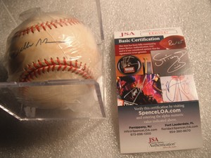 willie mcgee autographed baseball