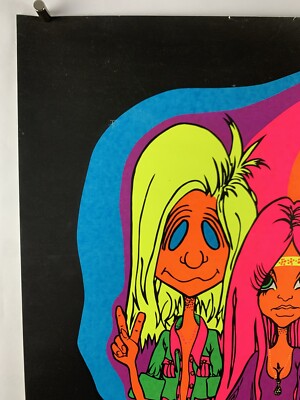 CHILDREN ORIGINAL DREAM MERCHANTS NYC BLACKLIGHT POSTER 1970
