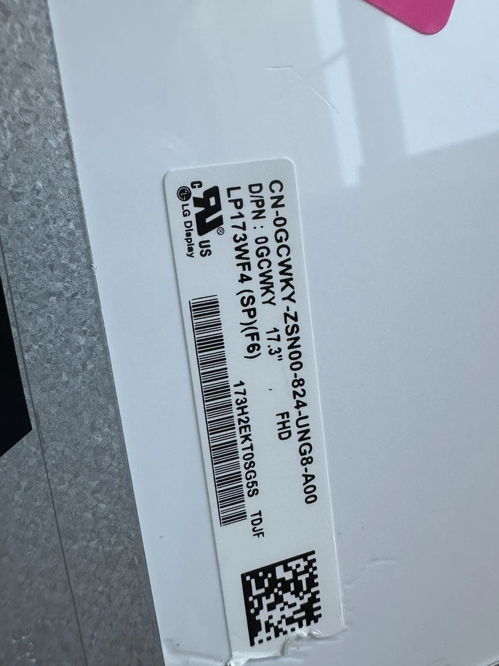 GCWKY MF2H5 LP173WF4 (SP)(F6) DELL LCD 17.3 TOUCH INSPIRON 17 7786 P36E S16 - Image 4 of 4