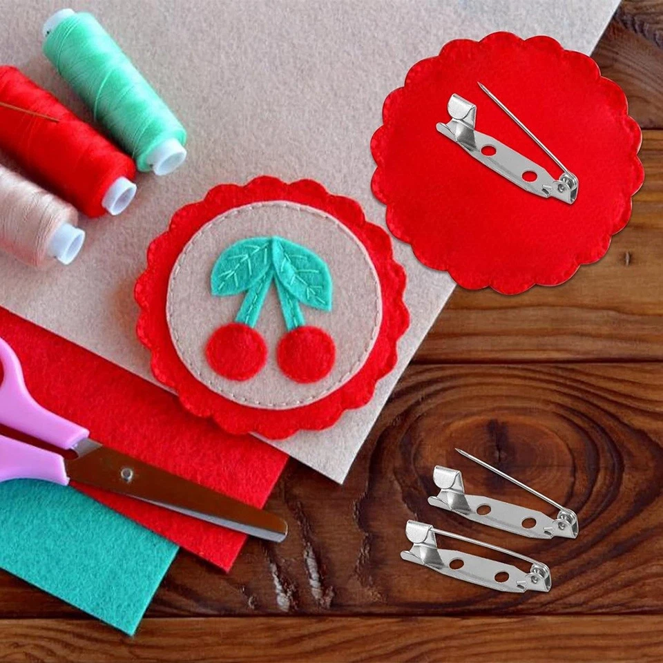 100 Pcs Brooch Pins,Secure Brooch Pin,Secure Back Clasp with Back Bar3716 - Image 3 of 4