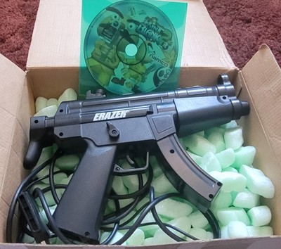 ERAZER MP5 Lightgun + POINT BLANK 2 - Bündel [Rarität] für PS1,PS2,
