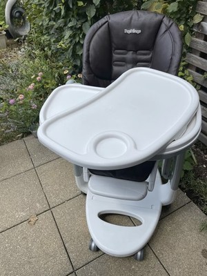 Peg Perego Tatamia Kinderhochstuhl (Guter Zustand, brauner Kunstlederbezug)