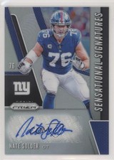 2019 Panini Prizm Sensational Signatures Nate Solder #SE-NAS Auto 0w8