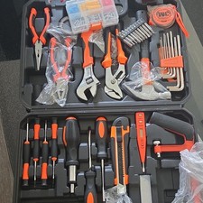 Gemischtes Werkzeugset im Hartkoffer schwarz/...