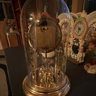 Seth Thomas Anniversary/Torsion Dome Clock Pendulum Gold Finish Roman Round — photo 3