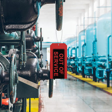 Out of Service Tags 100-Pk Red Repair Wires Attached Tear Water Resistant Proof