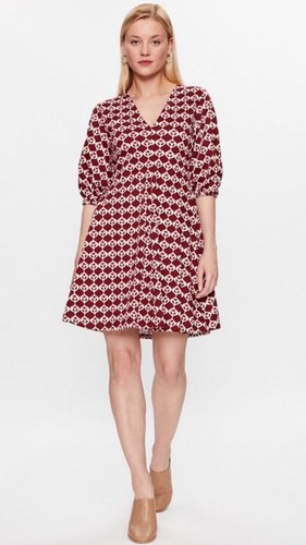 Weekend Max Mara Women's Cinghia Geometric Minidress - Rust Large NWT