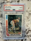 1982 Topps Nolan Ryan Pitches 5th Career No-Hitter #5 1981 Highlight PSA 8