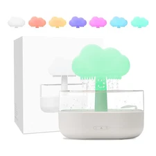 Rain Cloud Humidifier Water Drip, Mushroom Rain Lamp Waterfall, Aromatherapy ...