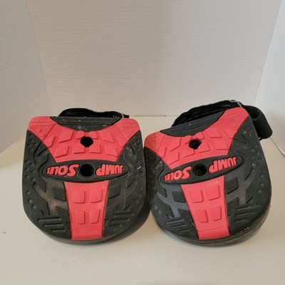 Jumpsoles Plyometric Training Soles Unisex Adjustable Shoe Attachments Black Red