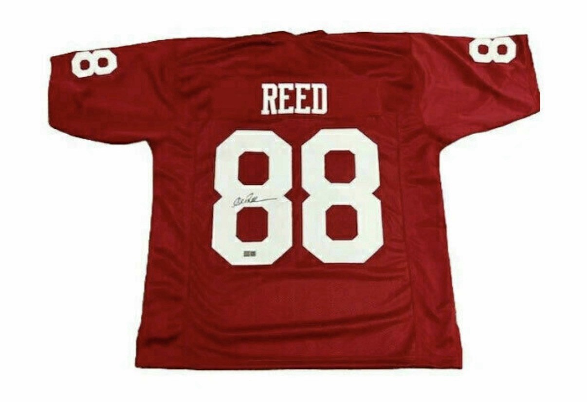 Andre Reed Signed Pro-Style Maroon College Jersey #88 – TSE AUTH Auto Bills HOF