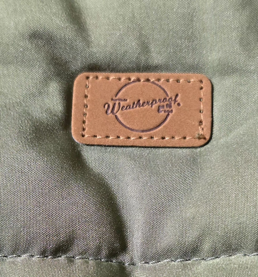 Chaleco Original Impermeable Vintage Verde Talla XL Hombre Puffer Foto 4 de 4