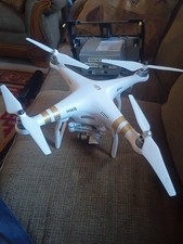 DJI Phantom 3 Professional Drone Camera Broke Comes With Go Pro Hero 4 Camera