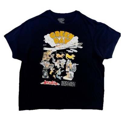 Green Day Graphic T Shirt Dookie 3XL 54/56 Black Rock Tee