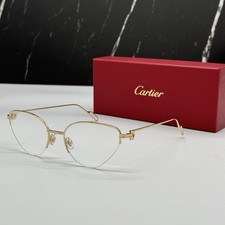 NEW CARTIER GOLD WOMEN EYEGLASSES CARTIER CT0157O 002