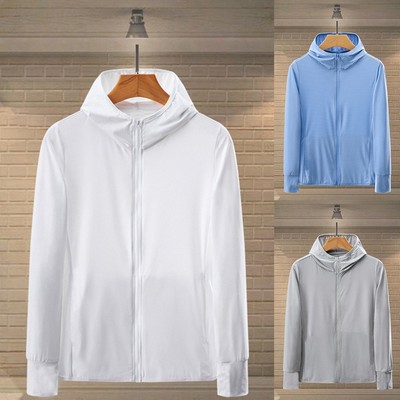 Sunscreen Protection Wear leichte und stylische Ice Silk Jacke für Herren