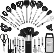 Kitchen Utensil Set-Silicone Cooking Utensils-33 Kitchen Gadgets Spoons